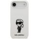 3. Karl Lagerfeld Silicone Karl Sketch & Logo MagSafe Case for iPhone 17 Air - White