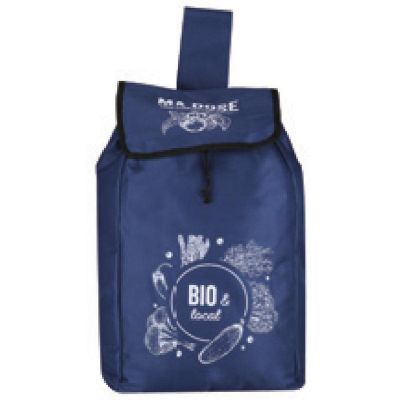 2. TROLLEY SHOPPING BAG ON WHEELS WITH FRAME 25L BLUE