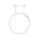 Acefast L13 In-Ear Wired Headphones with USB-C Microphone - White