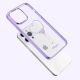 5. Silicone case with Swarovski crystals Kingxbar Wish Series for iPhone 14 Plus - purple