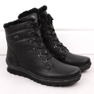 2. Remonte W RKR629B insulated leather ankle boots, black