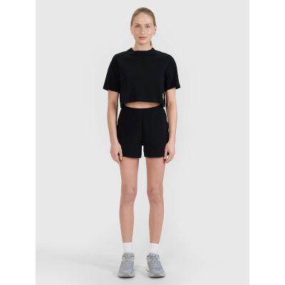 5. Women's crop top t-shirt 4F 4FWSS25TTSHF1977-20S