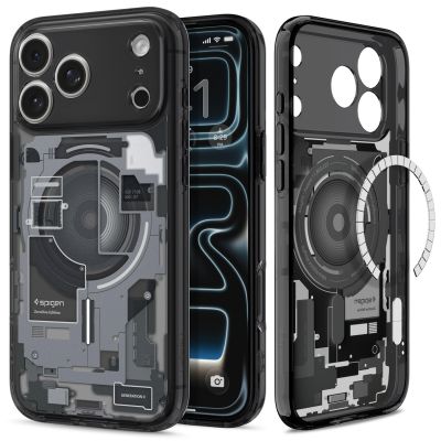 15. Spigen Ultra Hybrid MagSafe Zero One Case for iPhone 18 Pro / 17 Pro - Black