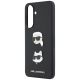 6. Karl Lagerfeld Case with Karl&Choupette Heads Pins&Logo for Samsung Galaxy A57 5G - Black