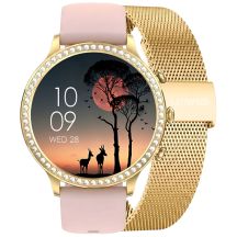 Smartwatch Gravity Gold Strap and Bracelet GT5-3