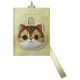 Nimmy Big Eyed Pet 2.0 Cat Wallet Card Holder - Beige