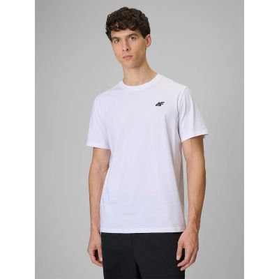 Men's regular plain T-shirt 4F 4FRMM00TTSHM4192-10S