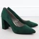 3. Sergio Leone Green Suede Pointed Toe Pumps PB216