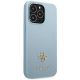4. Guess Saffiano 4G Small Metal Logo case for iPhone 13 Pro Max - blue