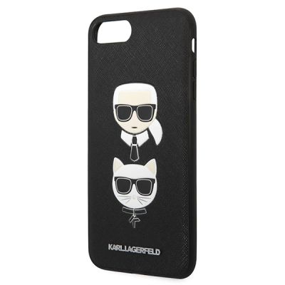 6. Karl Lagerfeld Saffiano Karl&Choupette Head case for iPhone 7 Plus / iPhone 8 Plus - black