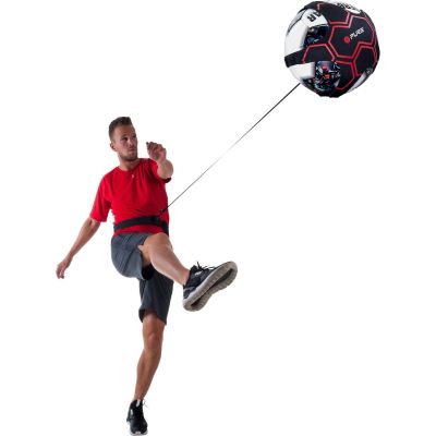 2. FOOTBALL TRAINER WITH RUBBER BLACK RED PURE 2 IMPROVE
