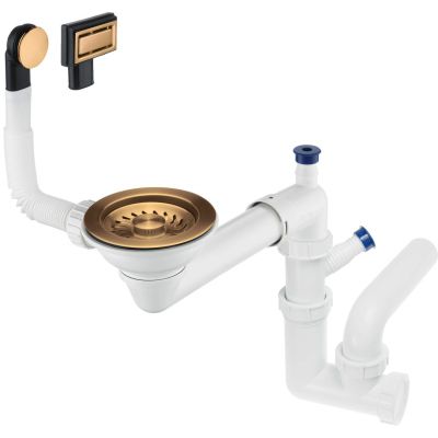 Siphon for a single-bowl sink - Space-Saver