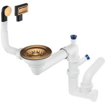 Siphon for a single-bowl sink - Space-Saver