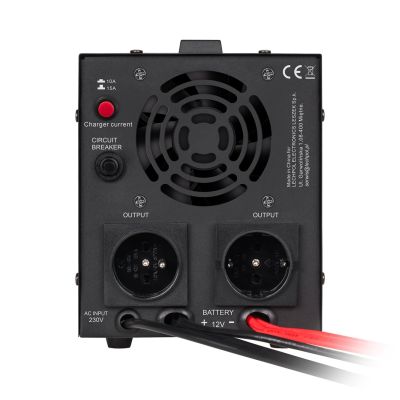 5. KEMOT PROsinus-800 URZ3405B emergency power supply, pure sine wave converter with charging function, 12V 230V 800VA/500W - black