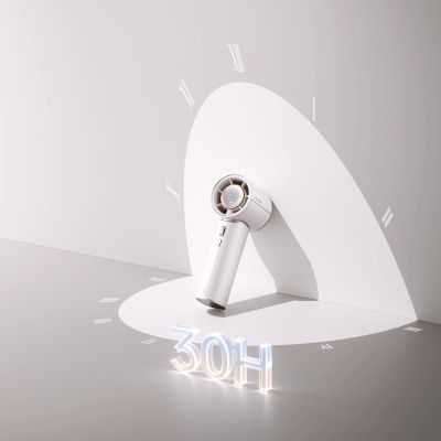 14. Jisulife Handheld Fan Pro1 Mini 4250mAh USB-C Portable Fan Blower - White