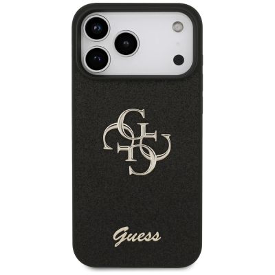 3. Guess Fixed Glitter Big 4G case for iPhone 17 Pro Max - black