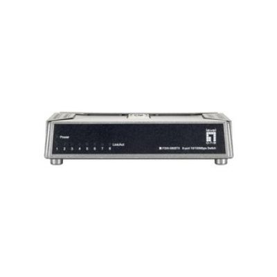 6. LevelOne FSW-0808TX Network Switch Unmanaged Fast Ethernet (10/100) Gray