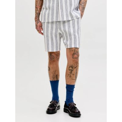8. Jack&Jones men's shorts JPSTJAIDEN COBA STRIPE JOG SHORTS REG SN 12274413 CLOUD DANCER/STRIPES