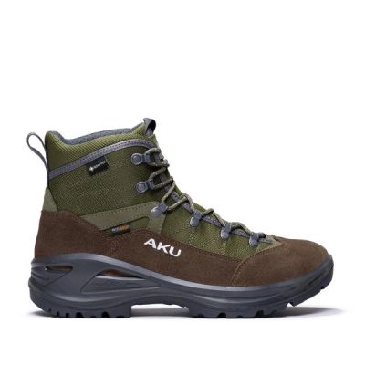 10. Aku Cimon Gore-tex Men's Leather Green Brown Hiking Shoes