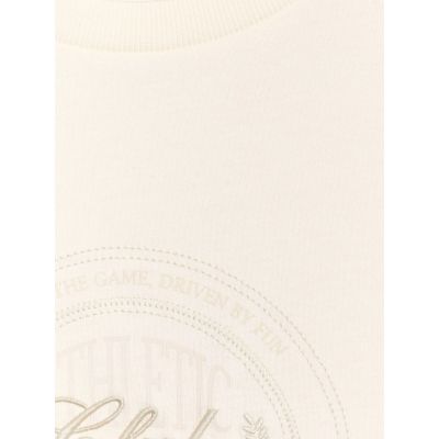 5. Women's oversize printed T-shirt 4F 4FRSS25TTSHF2791-11S