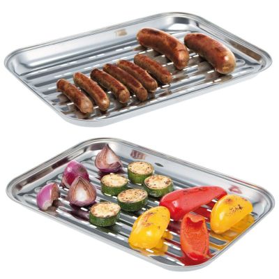 3. GRILLING TRAY 34x24CM NON-STICK BLACK