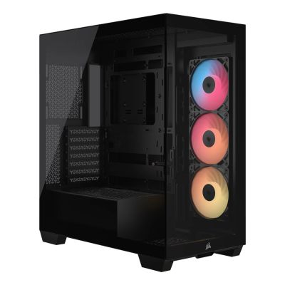 11. Corsair 3500X RSR ARGB Tempered Glass Mid-Tower Case, Black