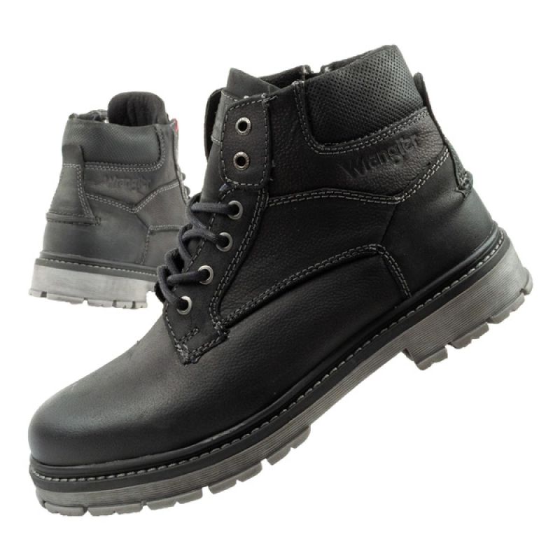 Wrangler Allan Mid men's boots, Chelsea boots, elegant leather, black