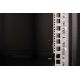 18. Unique 19" 16U wall-mounted network cabinet, 600x600, glass door, black, undivided, assembled, 100kg