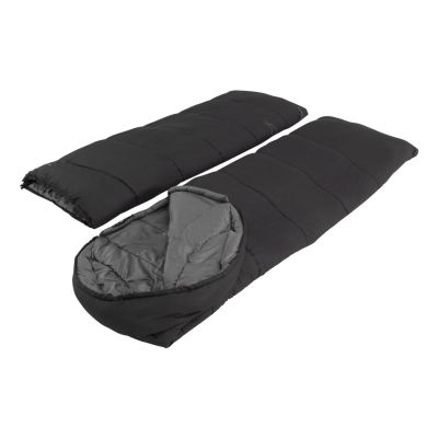 2. Easy Camp 240209 Sleeping Bag Adult Microfiber, Oxford, Polyester Black