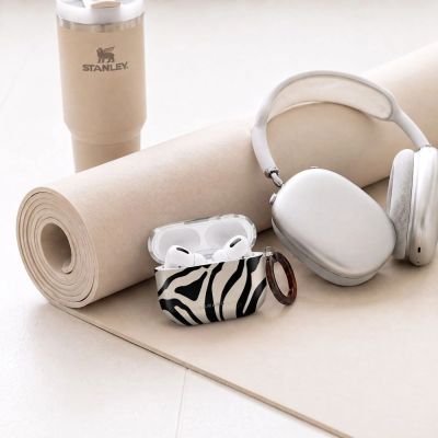 7. Tech-Protect Lamano case for AirPods Pro 3 - black and beige