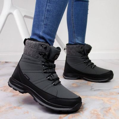 8. Winter snow boots waterproof gray DK