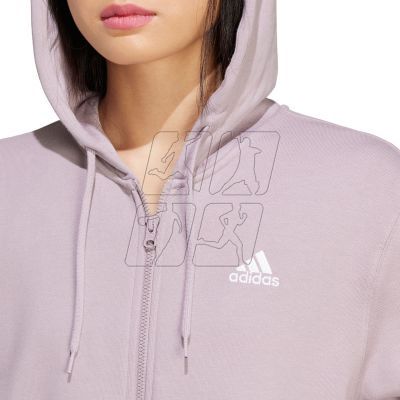 5. adidas Essentials Linear Full-Zip French Terry Hoodie W IS2073