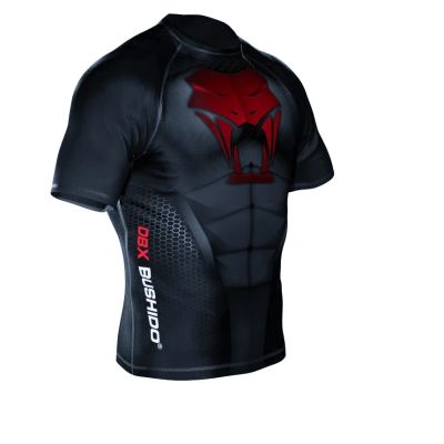 21. The "Snake" compression Rashguard shirt is made of DBX MORE DRY M material.