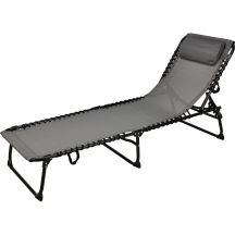 FOLDABLE TEXTLINE GRAPHITE CAMPING GARDEN BED