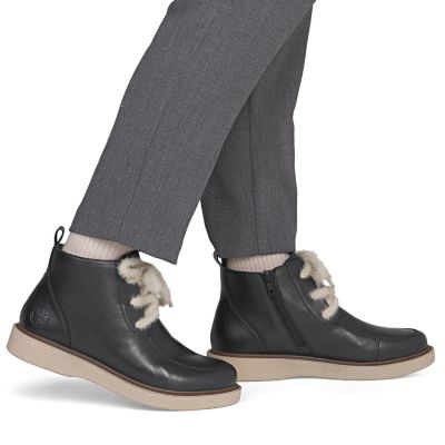 6. Women's leather ankle boots, black Rieker 71100-00