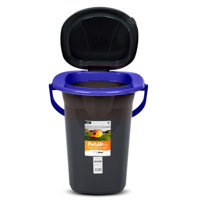 5. GREENBLUE TRAVEL TOILET, BLACK AND NAVY BLUE GB320BB