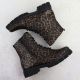 4. Women's brown leopard print worker boots Rieker Remonte D2S72-90