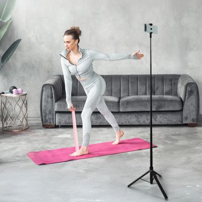 16. Selfie stick Wozinsky WRZP1 with automatically extendable legs, tripod function, 1.7m - black
