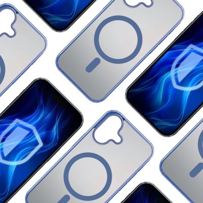 12. 3mk Frosty MagCase Blue Case for Apple iPhone 16 - blue