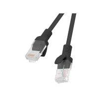 PATCHCORD CAT.6 UTP 3M BLACK FLUKE PASSED LANBERG 10-PACK