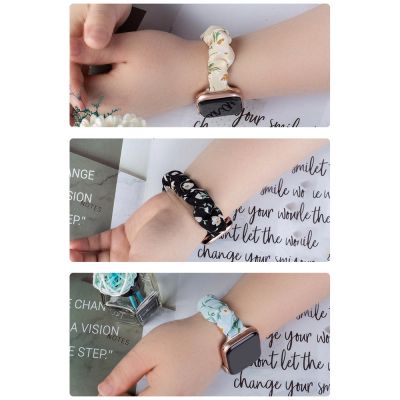 11. Fabric band for Apple Watch 42 / 44 / 45 mm strap bracelet rubber band - pineapple