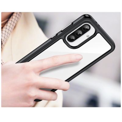 4. Outer Space Case for Samsung Galaxy A26 Cover with Flexible Frame - Black