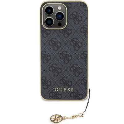 3. Guess 4G Charms Collection case for iPhone 15 Pro Max - gray