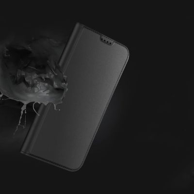 13. Dux Ducis Skin Pro iPhone 16 Plus Case with Flip and Card Slot - Black