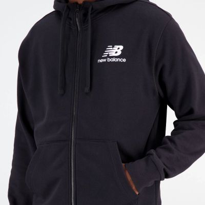 9. New Balance Essentials Stacked Logo Fren BK M MJ31536BK sweatshirt