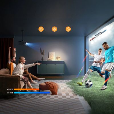 10. Yaber K2s Pro LCD FullHD 1080p Multimedia Projector with JBL Speakers and Subwoofer - Black