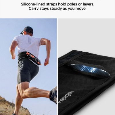 12. Spigen A712 Dynamic Shield L Running Bag - Black
