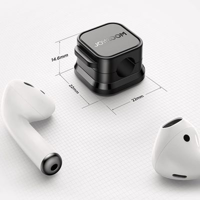 14. Joyroom JR-ZS368 magnetic cable organizer - black (3 pcs.)