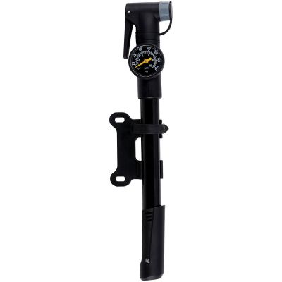 4. DUNLOP MINI BICYCLE PUMP WITH MANOMETER 120 psi (8 bar) BLACK
