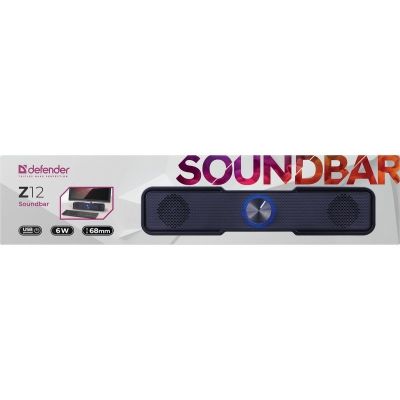 7. DEFENDER SOUNDBAR Z12 6W LED BLACK 65312